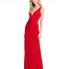 Ieena For Mac Duggal Sleeveless Plunge Neck Evening Gown Wedding Guest