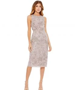 Mac Duggal Shop For Vintage Lilac Midi Dress