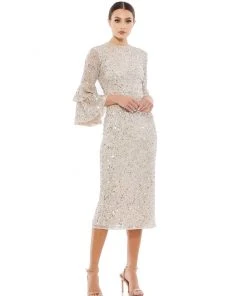 Mac Duggal Shop For Tiered Ruffle 3/4 Sleeve Cocktail Dress 15 Mac Duggal Shop For Tiered Ruffle 3/4 Sleeve Cocktail Dress