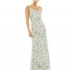 Mac Duggal Shop For Floral Embellished V-Neck Gown