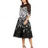 Mac Duggal Floral A-Line Cocktail Dress