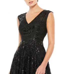 Mac Duggal Shop For Black Sequin Gown