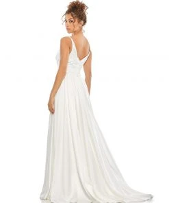 Mac Duggal Sleeveless Satin Gown Shop For