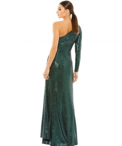 Mac Duggal Sparkling Single Sleeve Gown Shop For