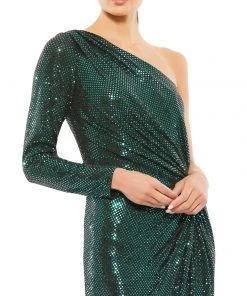 Mac Duggal Sparkling Single Sleeve Gown Shop For