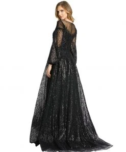 Mac Duggal Embellished Long Sleeve Illusion A Line Gown Shop For 10 Mac Duggal Embellished Long Sleeve Illusion A Line Gown Shop For