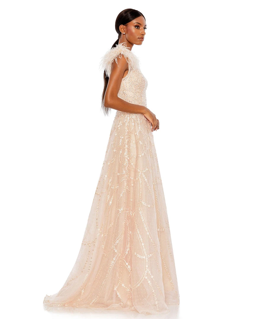 Mac Duggal Embellished Cap Sleeve High Neck Dress Shop For 7 Mac Duggal Embellished Cap Sleeve High Neck Dress Shop For