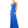 Ieena For Mac Duggal Plunging Faux Wrap Sleeveless Evening Gown Bridesmaid Dresses