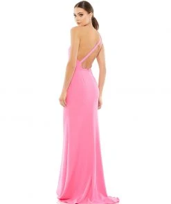 Ieena For Mac Duggal One Shoulder Jersey Mermaid Gown Shop For