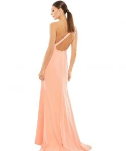 Ieena For Mac Duggal One Shoulder Jersey Mermaid Gown Shop For