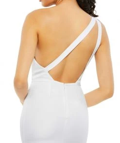 Ieena For Mac Duggal One Shoulder Jersey Mermaid Gown Shop For