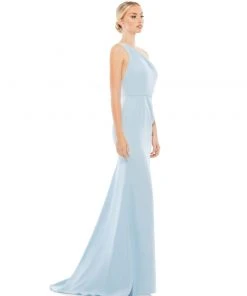 Ieena For Mac Duggal One Shoulder Jersey Mermaid Gown Shop For