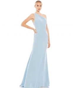 Ieena For Mac Duggal One Shoulder Jersey Mermaid Gown Shop For