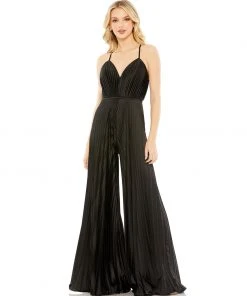 Ieena For Mac Duggal Jumpsuits & Rompers Pleated Wide Leg Jumpsuit