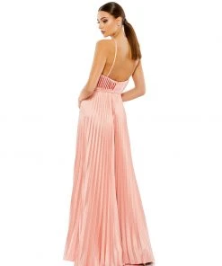 Ieena For Mac Duggal Jumpsuits & Rompers Pleated Wide Leg Jumpsuit