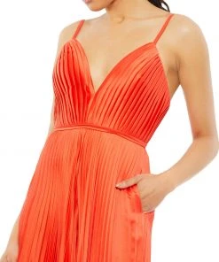 Ieena For Mac Duggal Jumpsuits & Rompers Pleated Wide Leg Jumpsuit