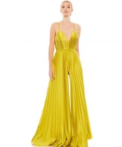 Ieena For Mac Duggal Jumpsuits & Rompers Pleated Wide Leg Jumpsuit