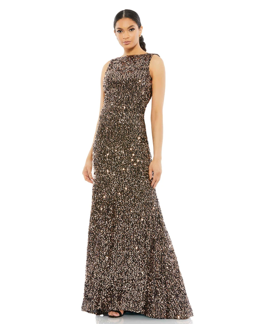 Ieena For Mac Duggal Cowl Back Boat Neck Sequined Evening Gown Shop For 7 Ieena For Mac Duggal Cowl Back Boat Neck Sequined Evening Gown Shop For