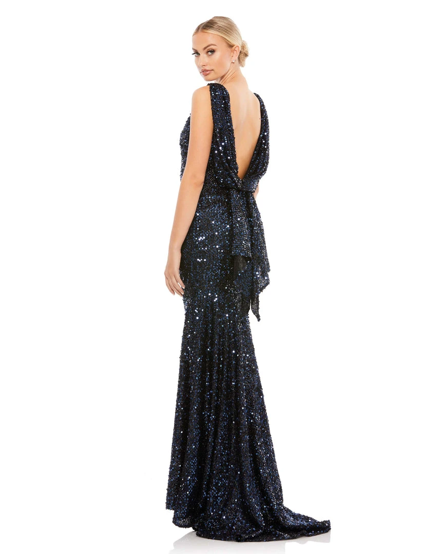 Ieena For Mac Duggal Cowl Back Boat Neck Sequined Evening Gown Shop For 4 Ieena For Mac Duggal Cowl Back Boat Neck Sequined Evening Gown Shop For