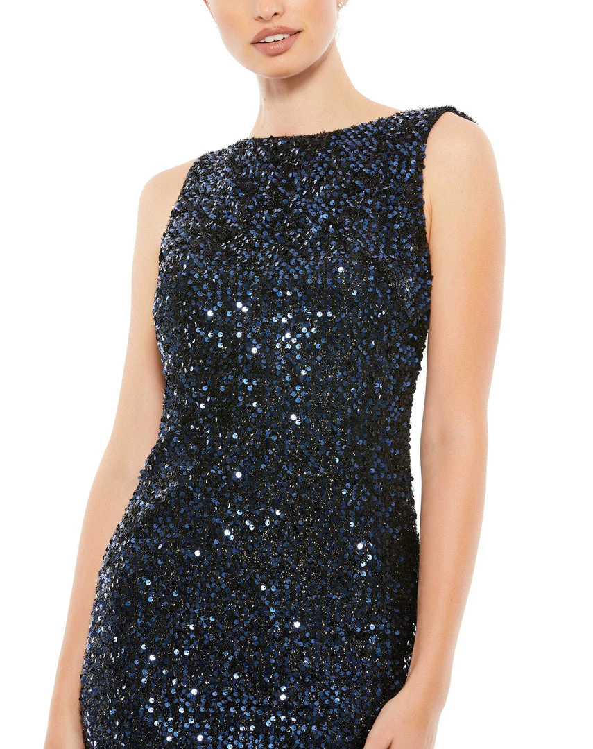 Ieena For Mac Duggal Cowl Back Boat Neck Sequined Evening Gown Shop For 6 Ieena For Mac Duggal Cowl Back Boat Neck Sequined Evening Gown Shop For