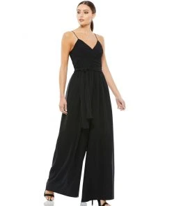 Ieena For Mac Duggal Flowy Faux Wrap Jumpsuit