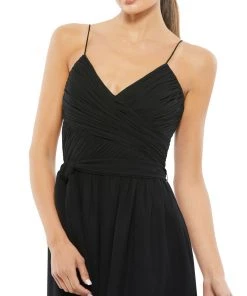 Ieena For Mac Duggal Flowy Faux Wrap Jumpsuit