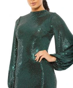 Ieena For Mac Duggal Disco Stretch Blouson Sleeve Gown Shop For 5 Ieena For Mac Duggal Disco Stretch Blouson Sleeve Gown Shop For