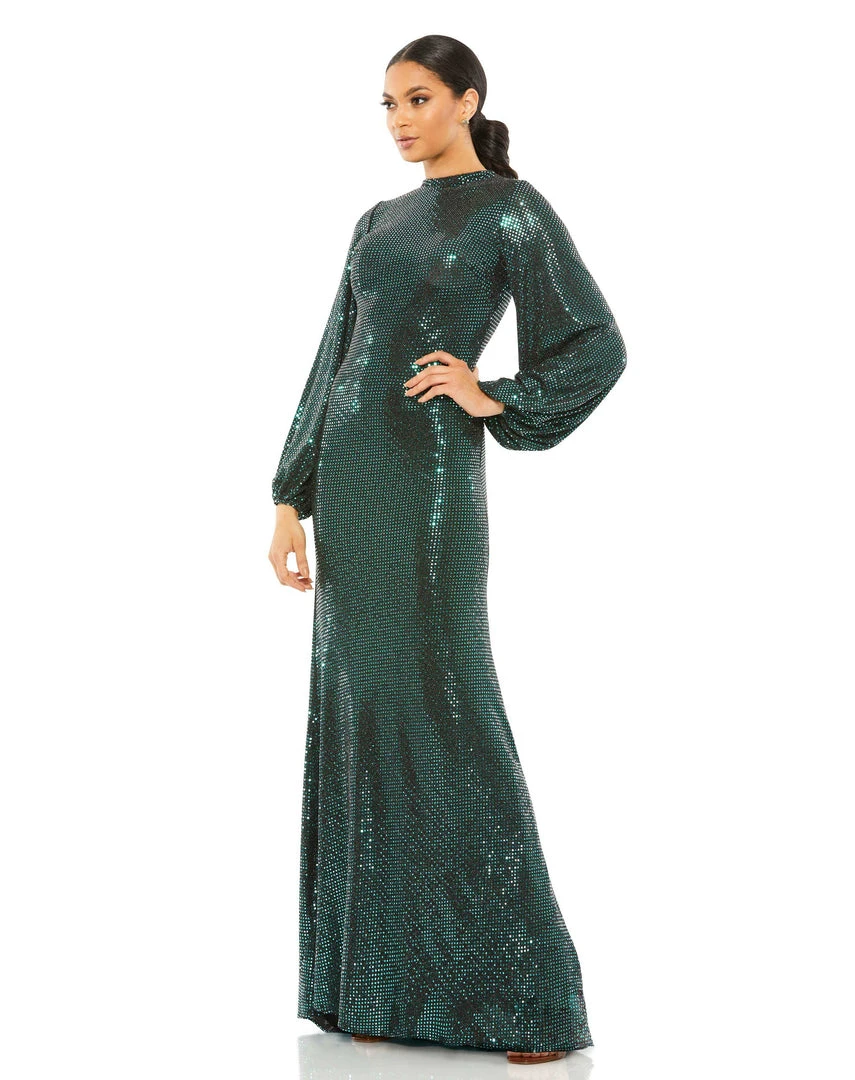 Ieena For Mac Duggal Disco Stretch Blouson Sleeve Gown Shop For 1 Ieena For Mac Duggal Disco Stretch Blouson Sleeve Gown Shop For