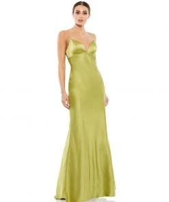 Ieena For Mac Duggal Shop For Empire Waist Spaghetti Strap Gown