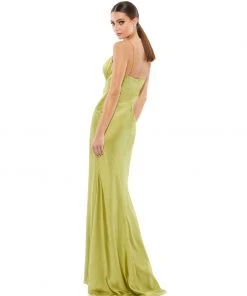 Ieena For Mac Duggal Shop For Empire Waist Spaghetti Strap Gown