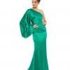 Ieena For Mac Duggal Shop For Satin Puff Sleeve Gown
