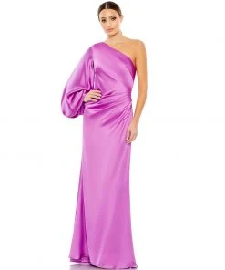 Ieena For Mac Duggal Shop For Satin Puff Sleeve Gown 9 Ieena For Mac Duggal Shop For Satin Puff Sleeve Gown