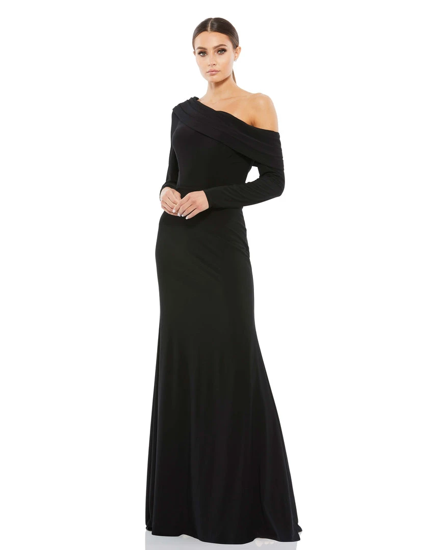 Ieena For Mac Duggal Drop Shoulder Long Sleeve Column Gown Shop For 1 Ieena For Mac Duggal Drop Shoulder Long Sleeve Column Gown Shop For