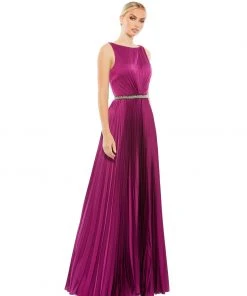 Ieena For Mac Duggal Shop For Pleated Sleeveless Bateau Gown 7 Ieena For Mac Duggal Shop For Pleated Sleeveless Bateau Gown