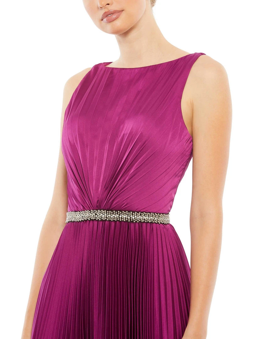 Ieena For Mac Duggal Shop For Pleated Sleeveless Bateau Gown 3 Ieena For Mac Duggal Shop For Pleated Sleeveless Bateau Gown