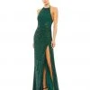 Ieena For Mac Duggal Shop For Sequined Halter Open Back Gown