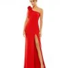 Ieena For Mac Duggal Shop For Bow One Shoulder Evening Gown