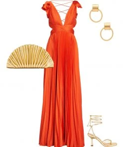 Ieena For Mac Duggal Shop For Pleated Ruffled Cap Sleeve Cut Out Lace Up Gown