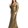 Mac Duggal Chic Metallic Evening Gown (Plus)