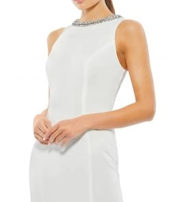 Ieena For Mac Duggal Shop For Embellished Neck Trumpet Gown