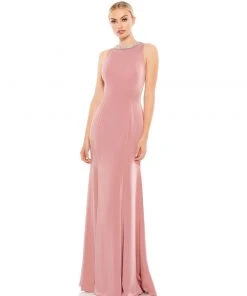 Ieena For Mac Duggal Shop For Embellished Neck Trumpet Gown