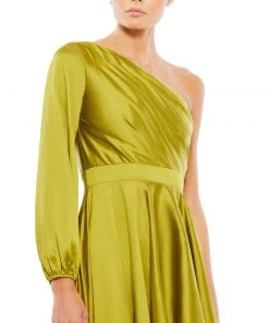 Ieena For Mac Duggal Shop For One Shoulder Blouson Sleeve Hi-Low Gown 17 Ieena For Mac Duggal Shop For One Shoulder Blouson Sleeve Hi-Low Gown