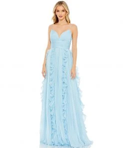 Ieena For Mac Duggal Pleated Sleeveless Flowy Gown Shop For