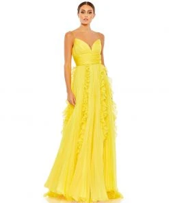 Ieena For Mac Duggal Pleated Sleeveless Flowy Gown Shop For