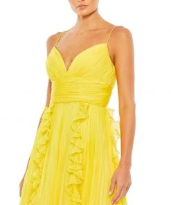 Ieena For Mac Duggal Pleated Sleeveless Flowy Gown Shop For