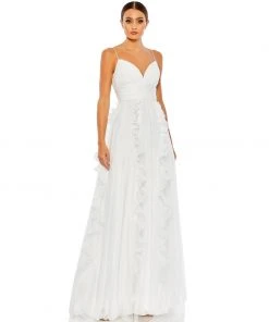 Ieena For Mac Duggal Pleated Sleeveless Flowy Gown Shop For