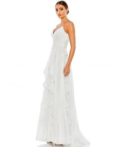 Ieena For Mac Duggal Pleated Sleeveless Flowy Gown Shop For