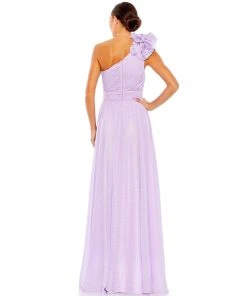 Mac Duggal Polka Dot Ruffled One Shoulder Gown Shop For 17 Mac Duggal Polka Dot Ruffled One Shoulder Gown Shop For