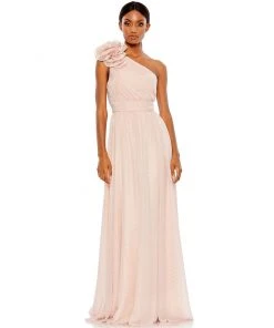 Mac Duggal Polka Dot Ruffled One Shoulder Gown Shop For 20 Mac Duggal Polka Dot Ruffled One Shoulder Gown Shop For