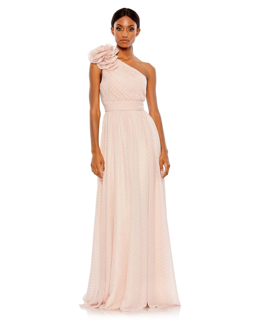 Mac Duggal Polka Dot Ruffled One Shoulder Gown Shop For 9 Mac Duggal Polka Dot Ruffled One Shoulder Gown Shop For
